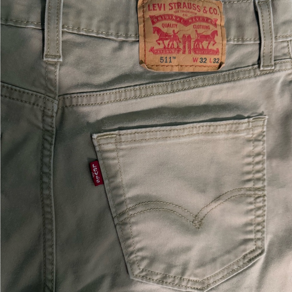 Levi's Men's Olive Slim Jeans